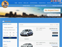 Tablet Screenshot of ampmrentacar.com